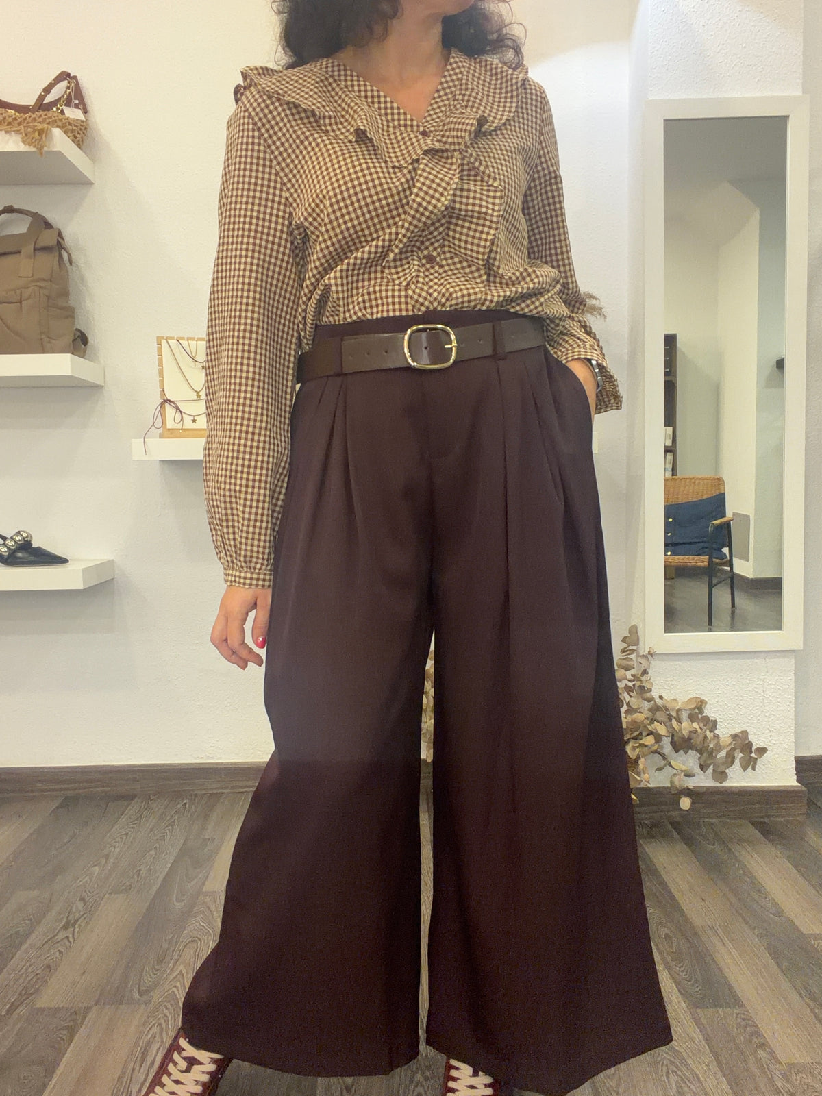 Pantalón Básico Burdeos