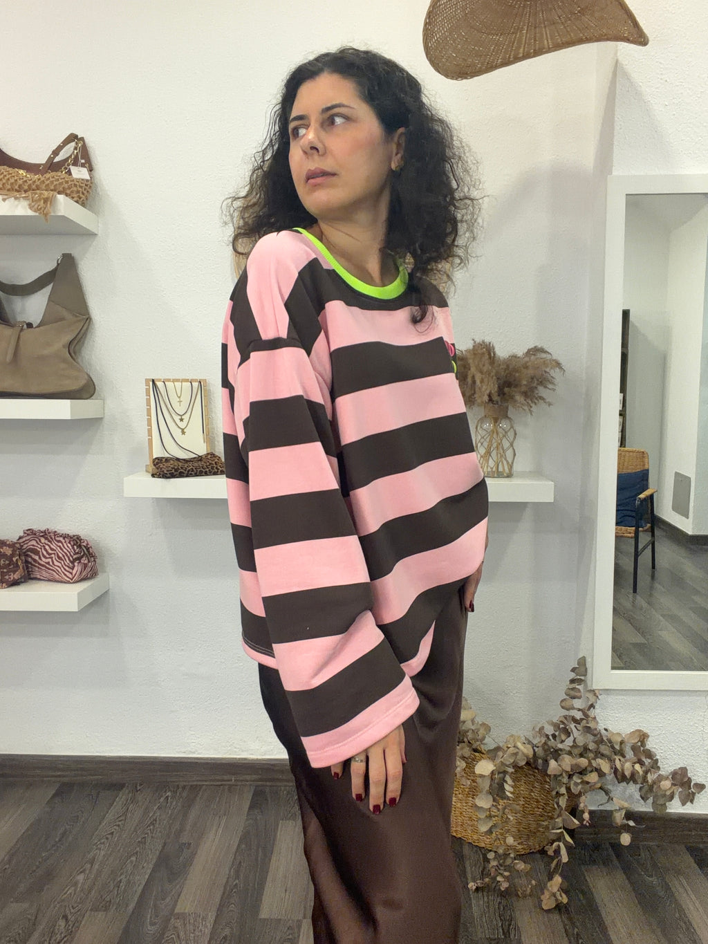 Sudadera Oversize Chocolate