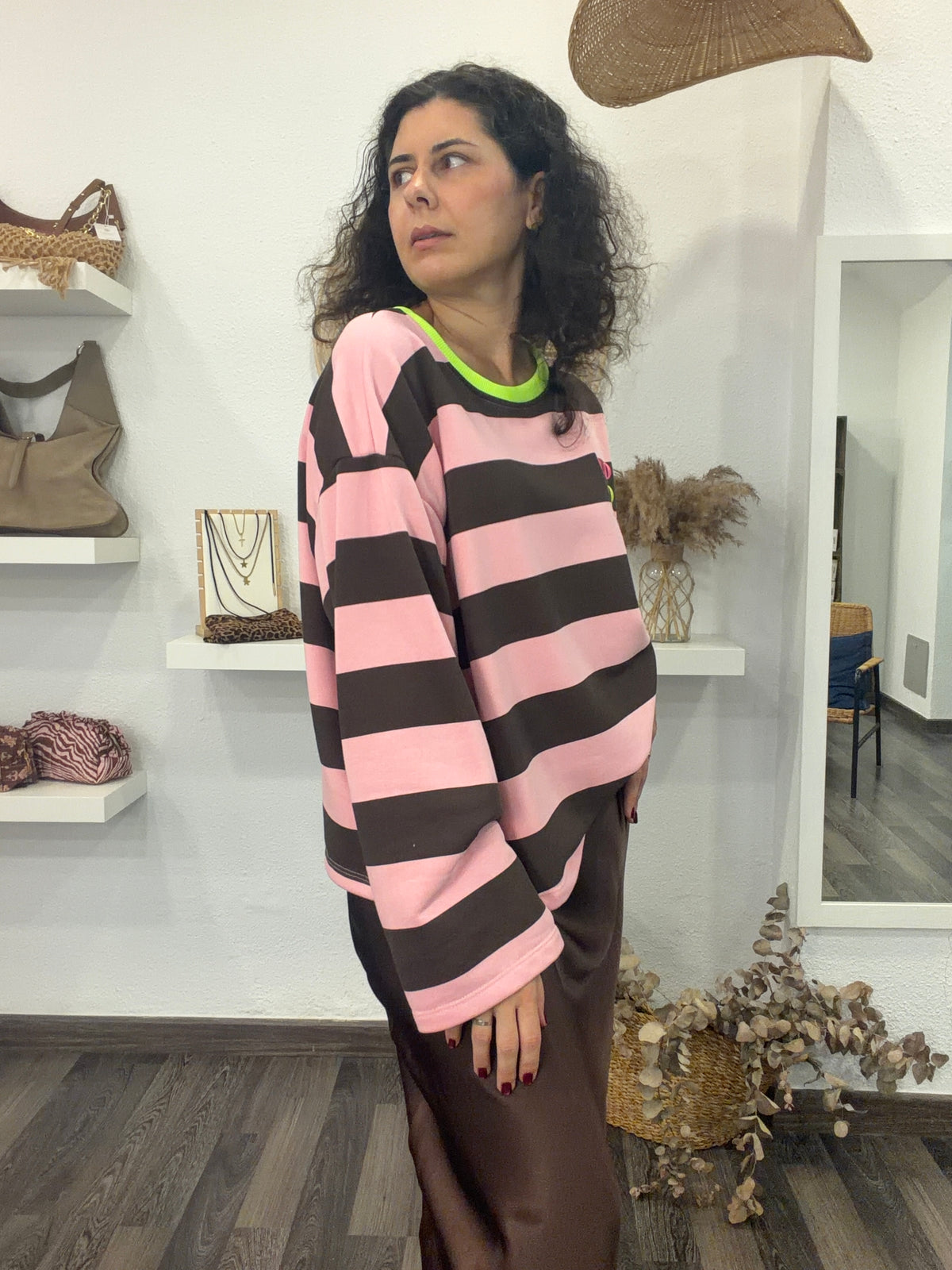Sudadera Oversize Chocolate